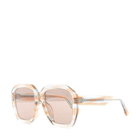 CELINE Acetate Square Sunglasses CL40045 Multicolor